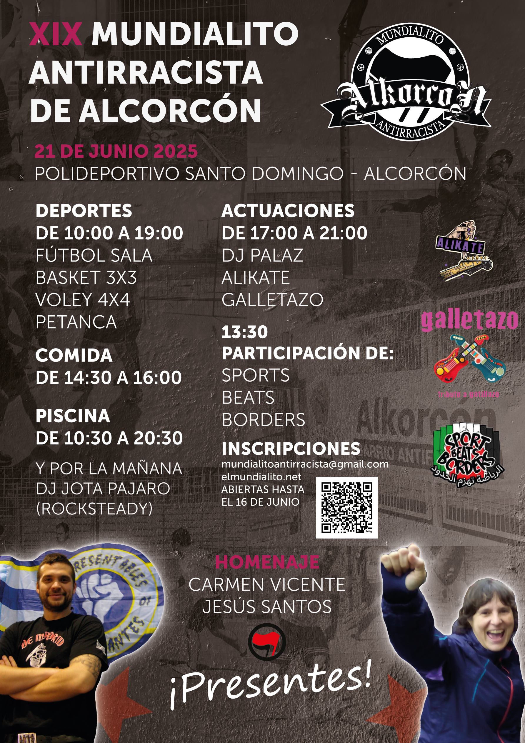 Cartel XIX Mundialito Antirracista
